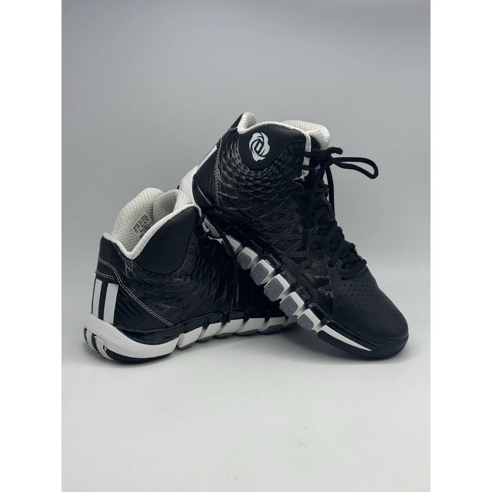 Adidas D Rose 773 v2 Baskeball Shoes Size 7.5 Black / White